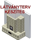 Látványterv cserépkályha kályhacsempe kályha kandalló