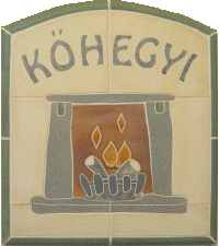 Cégér cserépkályha kályhacsempe kályha kandalló